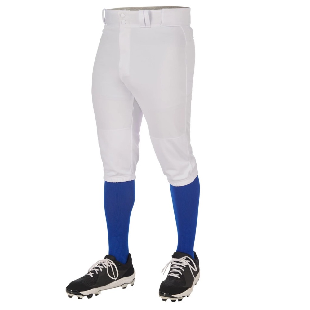 NWT - White CHAMPRO Boys' Triple Crown 2.0 Baseball Knickers - Adult Small